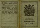 National Registration Certificate for Joseph Parkinson, turner, of 473 Barnsley Road, Sheffield