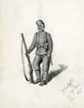 'Gurkha', sketch by 'Bob', a wounded soldier