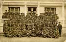 Tom Lockwood (first standing row, 8th from left.) and his regiment [7th Battalion, Yorkshire Regiment or the York and Lancaster Regiment]