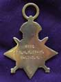Richard Frank Cramp's 1914-1915 Star medal (World War One) front 1914-1915 Star medal (World War One) reverse