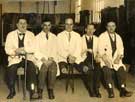 Painted Fabrics employees (in the centre is Arthur Fisher)