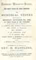 Cover of programme for the laying of memorial stones for the new Sunday Schools and Chapel Renovation at Ebenezer Wesleyan Chapel [?Green Lane]
