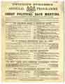 Twitting Burgess's Official Programme for the Great Political Race Meeting, to be held on the Borough Course, Sheffield, about 17 Nov 1868