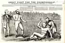 Political Cartoon: Great Fight for the Championship