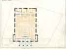 View: arc01236 Broomhill Chapel (Methodist New Connexion), Glossop Road (junction with Ashdell Road), ground plan - as built