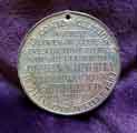 Royal visit of Queen Victoria commemorative medal (back)