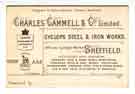 Charles Cammell and Co. Ltd, Cyclops Steel and Iron Works, Savile Street, Attercliffe, c. 1890