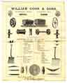 William Cook and Sons, Glasgow Steel and File Works, Washford Road, Sheffield - illustrated list of products, c. 1890