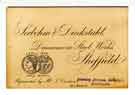 Seebohm and Dieckstahl, Dannemora Steelworks, Sheffield - business card, c. 1890