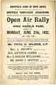 Sheffield Band of Hope Union (North-East District) in conjunction with Sheffield Temperance Association Open Air rally in High Hazels Park