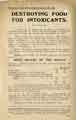 Flier entitled 'Destroying food for intoxicants', used by the Sheffield Temperance Association, 1930s