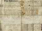 Apprenticeship Indenture of James Barker as a chimneysweep
