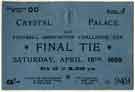 FA cup final ticket - Sheffield United versus Derby County.