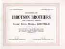 Trade catalogue of Ibbotson Brothers and Company Limited, manufacturers of steel, saws, files, springs, bolts and nuts, Globe Works, Penistone Road, c. 1950 Trade catalogue of Ibbotson Brothers and Company Limited, manufacturers of steel, saws, files, springs, bolts and nuts, Globe Works, Penistone Road, c. 1950