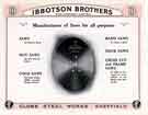 Trade catalogue of Ibbotson Brothers and Company Limited, manufacturers of steel, saws, files, springs, bolts and nuts, Globe Works, Penistone Road, c. 1950 Trade catalogue of Ibbotson Brothers and Company Limited, manufacturers of steel, saws, files, springs, bolts and nuts, Globe Works, Penistone Road, c. 1950