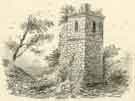 View: arc02399 Queen Mary's Tower, Sheffield Manor sketched by John Holland Brammall (when a boy)