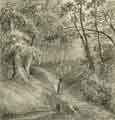 The Manor Wood, sketched by John Holland Brammall (when a boy)