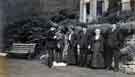 Wightman family group including James Dixon (1851 - 1947) standing outside Lady Bower House