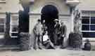 View: arc02574 Arthur Wightman (1842 - 1924) with friends outside unidentified house