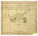 A map of the house and appurtenances at Wards End [Wardsend] proposed to be taken on lease for 99 years by Thos. Rawson