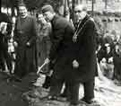 Tree planting in memory of Flying Fortress crew (Mi Amigo) which crashed in Endcliffe Park on 22 Feb 1944