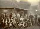 View: arc02797 Employees outside Tinsley Rolling Mills Works, Tinsley, c. 1900