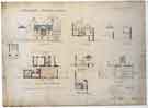 View: arc02978 T. W. Sorby, esquire - Storthfield House, 237 Graham Road, Ranmoor - ground floor plan, roof plan and sections