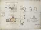 View: arc02980 T. W. Sorby, esquire - Storthfield House, 237 Graham Road, Ranmoor - ground floor plan, roof plan and sections (Mr Sorby's copy)