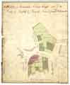 Plan of the tenements in Colson Crofts held of the Duke of Norfolk by Samuel Norris and Joseph Wildsmith