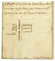 View: arc03190 A plan of two lots at the head of Carver Street, with one taken by George Beldon, John Beldon and William Hoyland, and the other by David Cadman