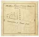 Plan of Richard Outram's building lot [corner of [Rockingham Street] and Trippet Lane]
