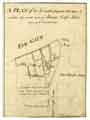 A plan of the ground proposed to be taken to widen the north end of Pinson Croft Lane [Pinstone Street]