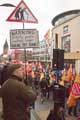 View: c03937 Division Street, public sector workers strike and demonstration over planned changes to their pension scheme