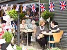 Queen Elizabeth II Diamond Jubilee celebrations outside Sarah's Flowers, 494 Manchester Road, Stocksbridge