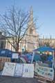 Occupy Sheffield Tent City in front of Sheffield Cathedral, Church Street