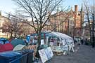 Occupy Sheffield Tent City in front of Sheffield Cathedral, Church Street