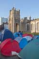Occupy Sheffield Tent City in front of Sheffield Cathedral, Church Street