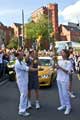 View: c04019 Olympic torch relay on Western Bank