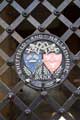 View: c04132 Sheffield and Hallamshire Bank Coat of Arms on the gates of the Cutlers Company