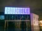 Crucible Theatre, Tudor Square at night Crucible Theatre, Tudor Square at night