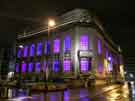 Sheffield Central Library, Tudor Square / Surrey Street at night Sheffield Central Library, Tudor Square / Surrey Street at night