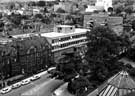 Children's Hospital, Western Bank, taken from the roof of Sheffield University, 30 December 1969