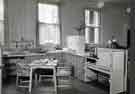Kitchen in Occupational Therapy Department, Fir Vale Infirmary (latterly Northern General Hospital), Fir Vale, c. 1950s Kitchen in Occupational Therapy Department, Fir Vale Infirmary (latterly Northern General Hospital), Fir Vale, c. 1950s