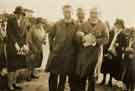 Group of clergy with possible association to St. Cuthbert's C. of E. Church, Barnsley Road showing (right) A.E.F. (unidentified) c.1929