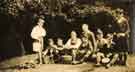 Group of children camping at Holmesfield with possible association to St. Cuthbert's C. of E. Church, Barnsley Road c.1926