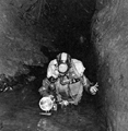 Mr. J. Clark a member of University of Sheffield Mountaineer Club (Pot Hole Section) exploring Peak Cavern at Castleton Mr. J. Clark a member of University of Sheffield Mountaineer Club (Pot Hole Section) exploring Peak Cavern at Castleton
