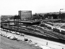 Elevated view of Sheffield Midland railway station, Sheaf Street with (foreground) Granville Street and (centre) Sheaf House Elevated view of Sheffield Midland railway station, Sheaf Street with (foreground) Granville Street and (centre) Sheaf House