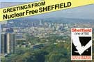 Nuclear Free Sheffield showing a panoramic view of Sheffield 