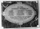 Commemorative plaque to the members of the congregation who fell in the Great War (1914-1918), Broomhill Wesleyan Church, Fulwood Road