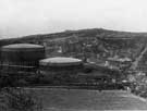 Wincobank Hill from Blackburn with Blackburn Road (bottom); Fife Street and railway bridge (right) and Barrow Road behind the gas holders